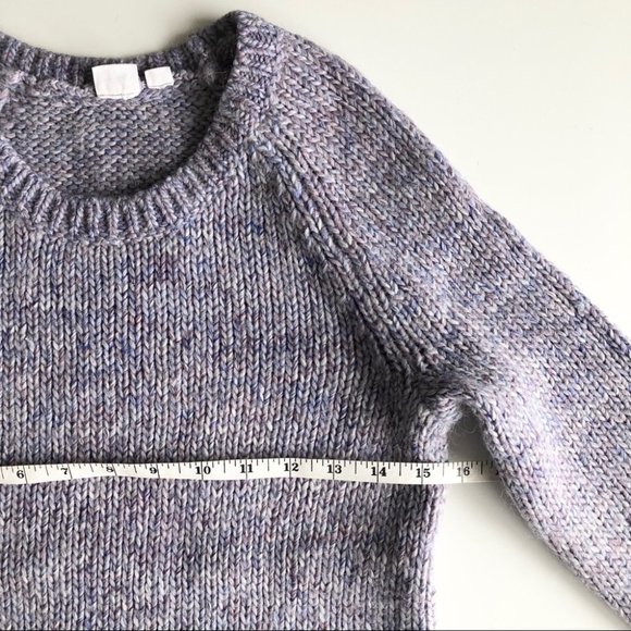 Gap Womens Lilac Crew Neck Wool Sweater XS Petite - Picture 7 of 10